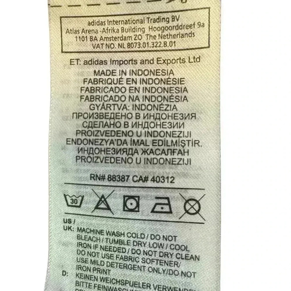 Adidas Men's Size XL Gray Polyester Active Short Sleeve Gym Shirt - Picture 9 of 9